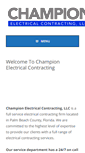 Mobile Screenshot of championelectrical.net
